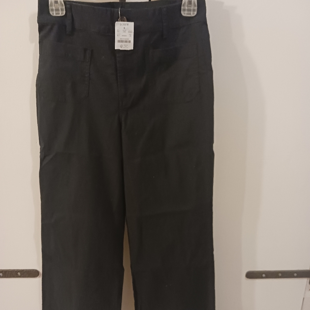 JCREW BLACK WIDE LEG PANTS